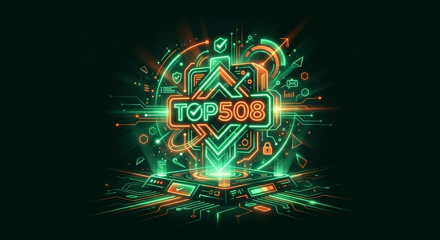 Visual terminal verifikasi identitas resmi portal TOP508